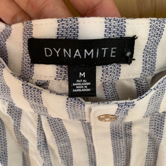 2/$40 Dynamite // Striped Off Shoulder Blouse - Picture 4 of 6